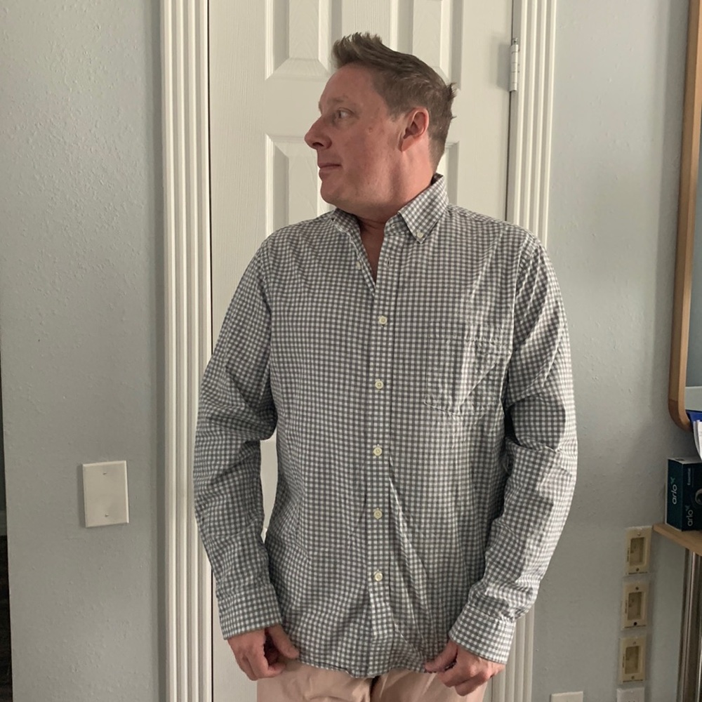 Merona Gingham Long Sleeve Button